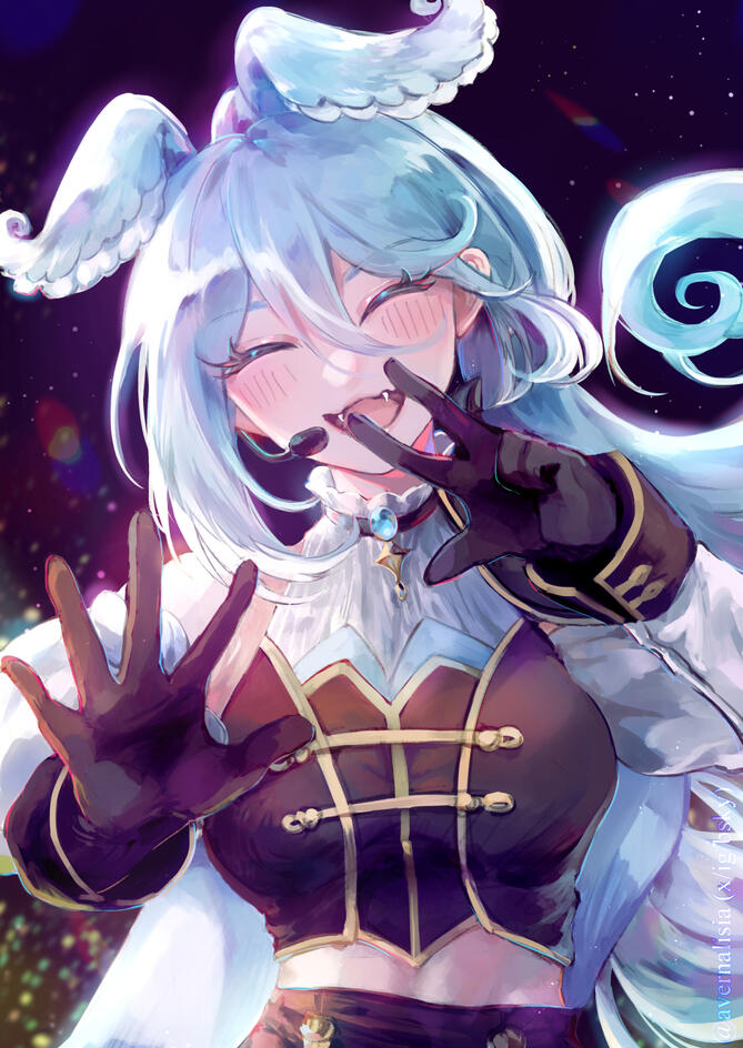 (March 2025) A fanart of Vtuber Elira Pendora from Nijisanji EN's 1st wave Lazulight, in celebration of Overture Daytime live concert.