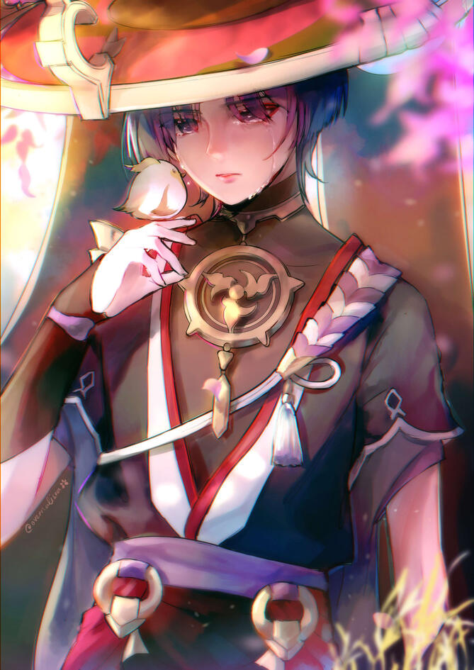 (January 2025) A fanart of Scaramouche, a playable character from Genshin Impact. Drawn on Clip Studio Paint.