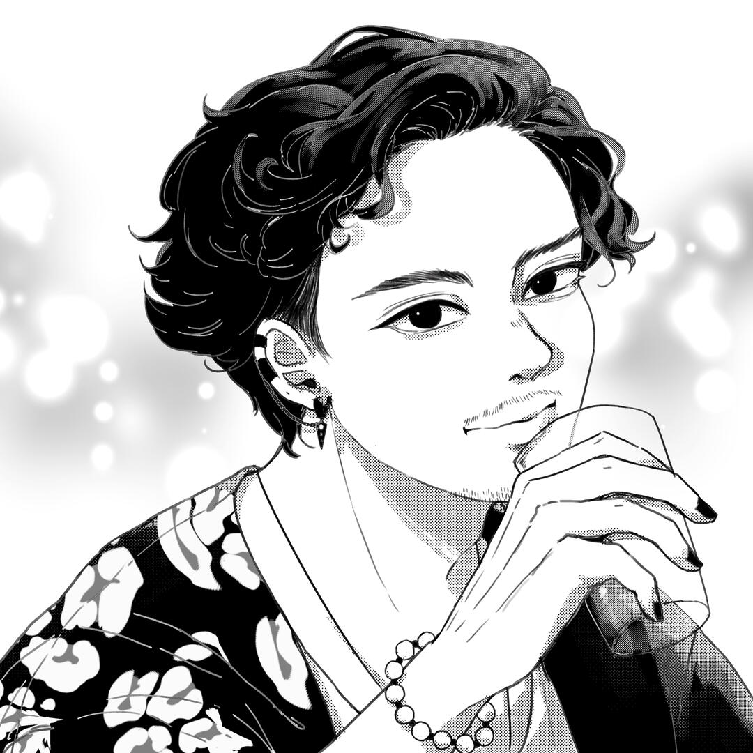 (LOCAL-Custom Style Commission: Manga Style Artwork) @mgajinugrh (instagram) - Self Portrait (2023)