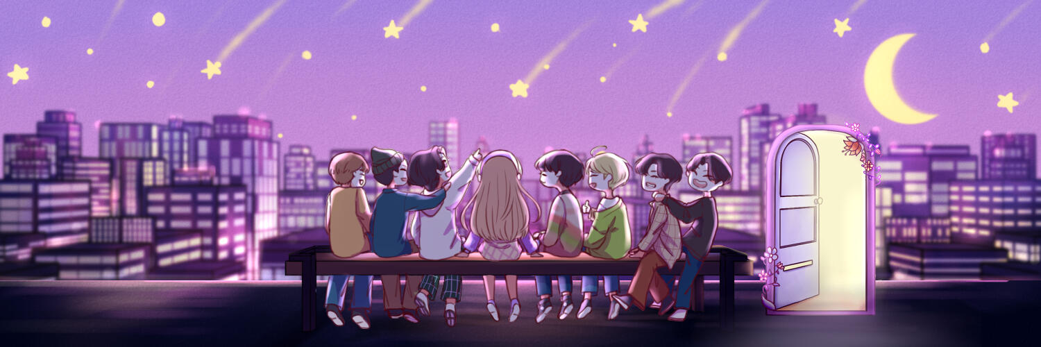 Deliverables for a joint collaboration with Indonesian BTS Fanbase ArmyDiaryFess (@armydiaryfess/@armydiaryroom) on Twitter. Contains visuals for social media page and various graphics (2020-2021).